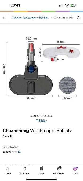 Altro in Apparecchi per la pulizia: Wischmopp - Aufsatz für Dyson – Usato da Ebmatingen venduto da N.Bu