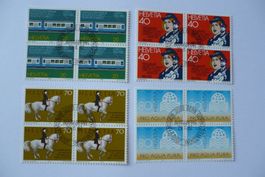 1982 Sondermarken II SBK 672 - 675 4er-Blocks ET