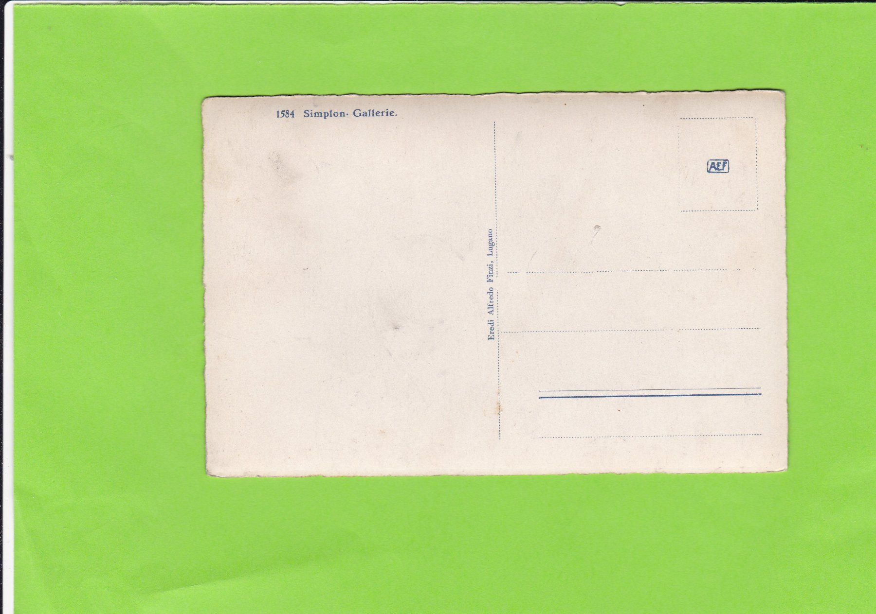 Cartoline postali: Simplon-Gallerie – Usato da St. Peterzell venduto da neckertal 1