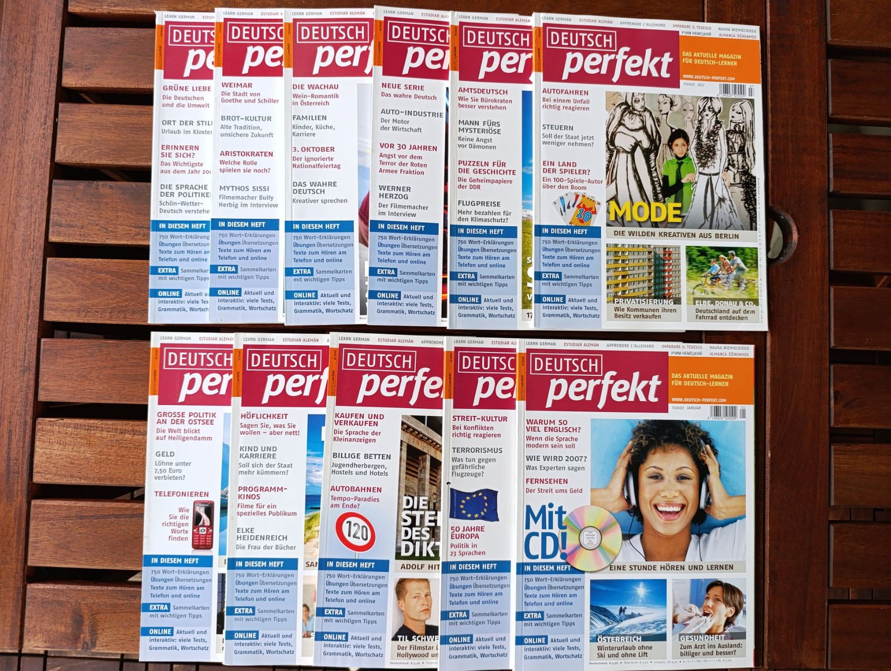 Riviste & Magazine: Deutsch Perfekt, Ausgaben 1, 3-12/2007 – Nuovo (secondo la descrizione) da Zürich venduto da mir_2kjl 2