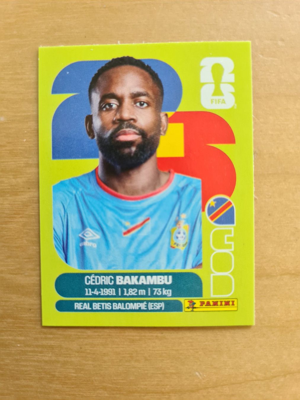 Panini Carte collezionabili: Panini Fifa World Cup 2026 Nr. COD 19 Cédric Bakambu – Nuovo (secondo la descrizione) da Oberwil BL venduto da Spieltopia