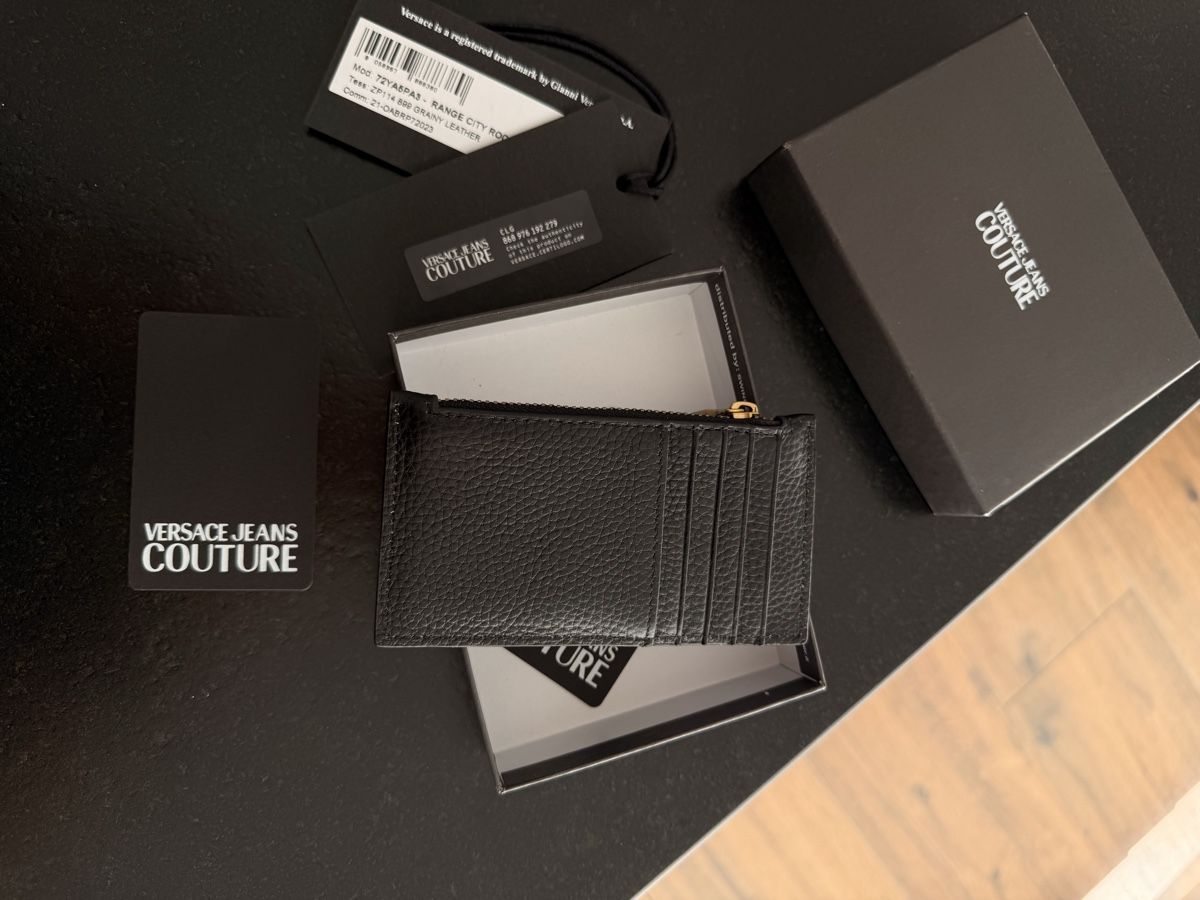 Portafogli: Versace Jeans Couture Black Leather Card Holder – Nuovo e nell'imballaggio originale da Avenches venduto da ivk_tzw5 3