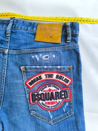 Dsquared2 jeans Kickass Washed Denim Bros TG 46