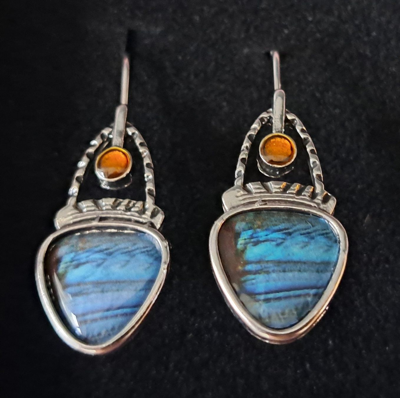 Orecchini pendenti & Orecchini a lobo: Boucles d'oreilles turquoise plaqué argent – Nuovo e nell'imballaggio originale da St-Imier venduto da supernova21 3