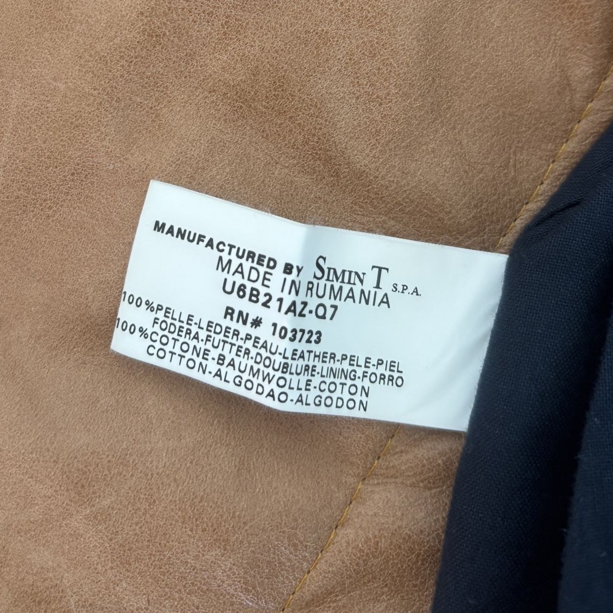 Armani Jacken: Armani Jeans Herren Lederjacke hellbraun – Gebraucht aus Bern von projetag 2