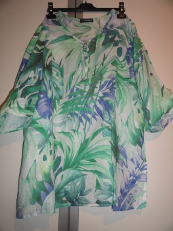 DORIS STREICH TUNIKA 100% LEINEN GR. 48  ***
