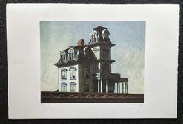 Edward Hopper House by the Railroad - Psycho  57.5 x 38.5 cm