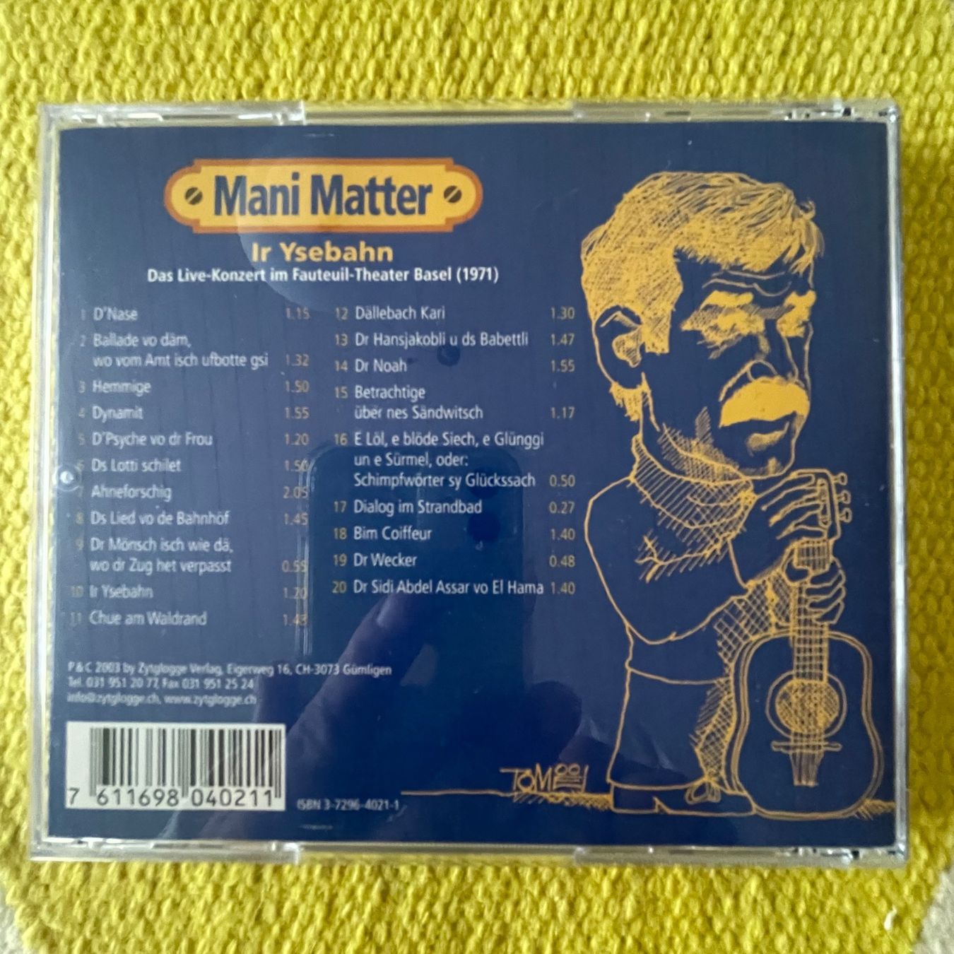 CD: MANI MATTER-IR YSEBAHN – Usato da Rorschacherberg venduto da CD-Roli 1