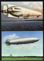 4 Karten Zeppelinluftschiff