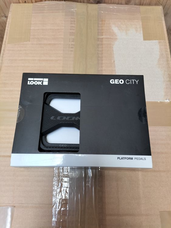 Pédales Plates Look Geo City – Pour Vélo – Poignée Noire – Chromoly – Neuves