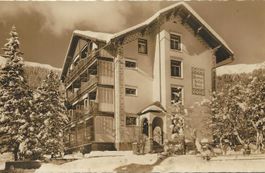 Davos-Platz GR Pension Heiligkreuz 1950 sehr gut erhalten