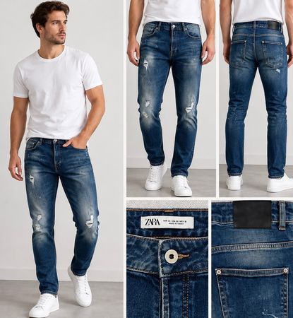 Zara Man Destroyed Jeans Gr. 46
