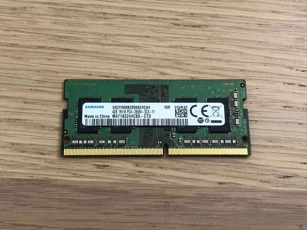 4GB RAM/Arbeitsspeicher, 1Rx16 PC4-2666V-SC0-11, DDR4-2666 (Gebraucht ...