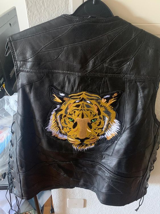 Motorrad Lederweste Lonely Wolf Biker Kutte Produktbild-Vorschau 7