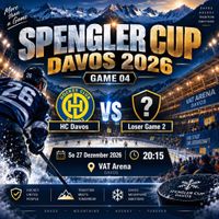 ⚠️1- 6X TOP SITZPLÄTZE SPENGLER CUP-G.04 HC DAVOS-LOSER GAME