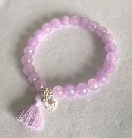 Edelstein Armband Lavendel Amethyst 8mm mit Silber auf Mass