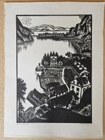Walter Eglin 1895 - 1966 Holzschnitt
