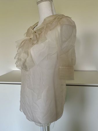 Traumhaft Couture Couture Seide Bluse, Gr. 44, made in Italy