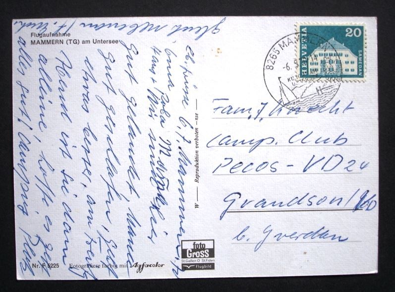 Cartes postales: MAMMERN Flugaufnahme – D'occasion à Jona par philajona 1