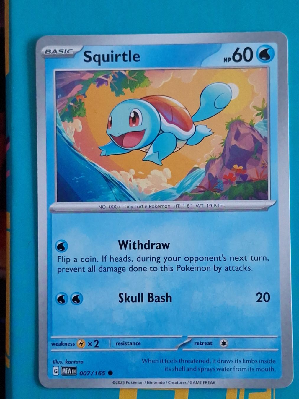 Pokémon Sammelbilder & Trading cards: Squirtle Schiggy - Pokemon Mew 151 – Gebraucht aus Altstätten SG von GGsGameshop