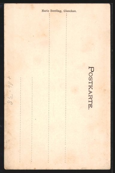 Cartoline postali: Grusskarten-AK Glauchau, Markt, Rathaus, – Usato da Berlin venduto da bartko-reher 1