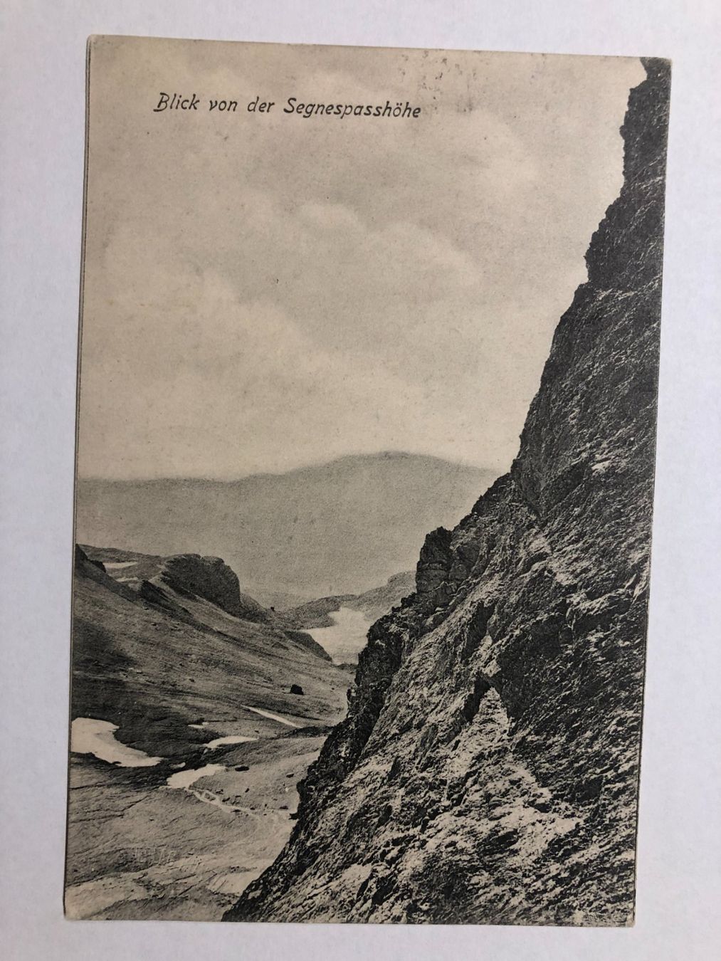 Ansichtskarten: Ansichtskarte Blick von Segnespasshöhe  1905 – Gebraucht aus Pfäffikon ZH von Waltoversand