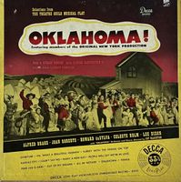 Oklahoma Decca LP Original Broadway Musical Vinyl Rarität