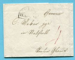 Faltbrief von Zürich nach Netstall 1831