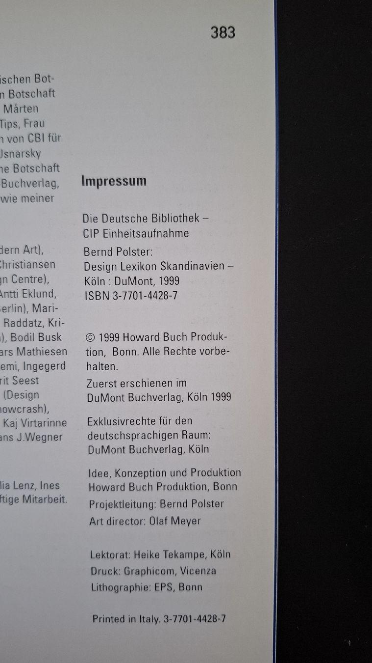 Libri: DESIGN LEXIKON • SKANDINAVIEN• Bernd Polster – Usato da Ottenbach venduto da Rasenmaeeher 4