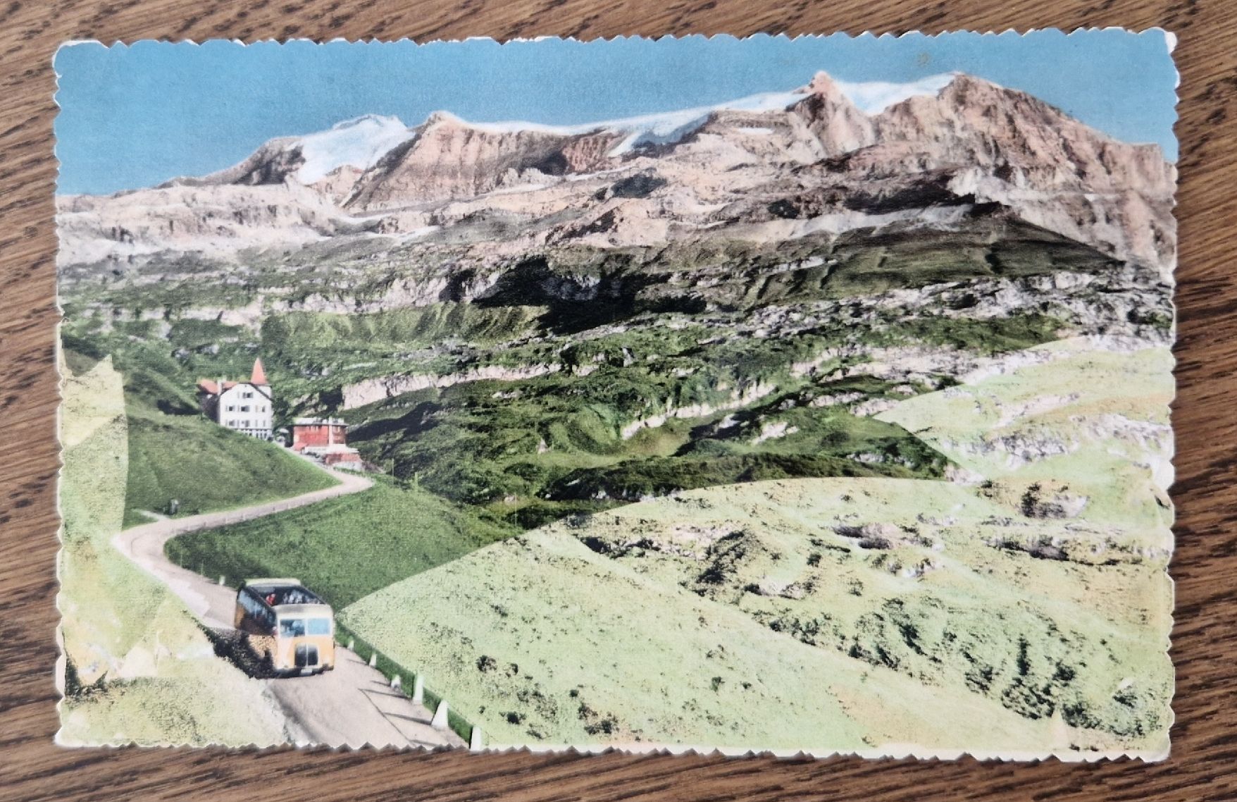 Ansichtskarten: Hotel Klausen Passhöhe, Postauto 1953 – Gebraucht aus Ebikon von Donar50