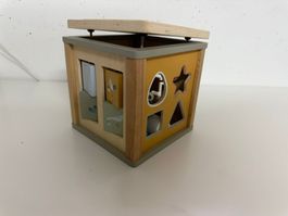 Motorikwürfel aus Holz