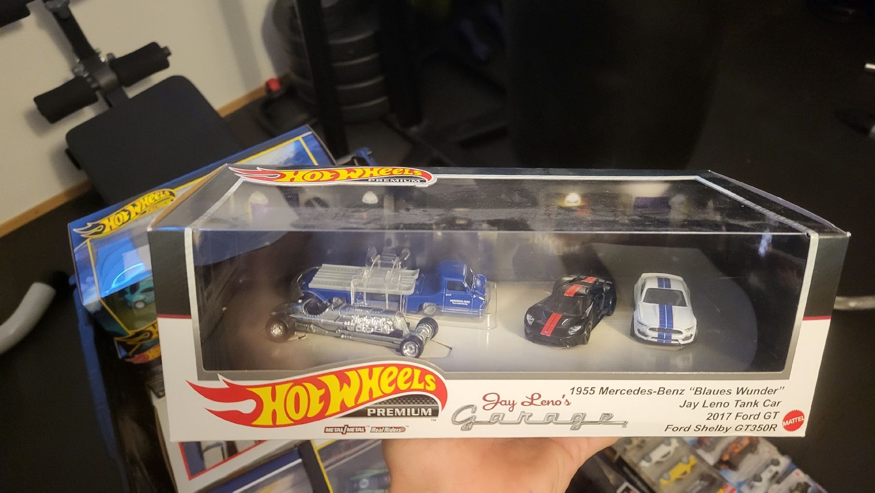 Hot Wheels Modellini d'auto: Hot Wheels Premium Jay Leno's Garage Set Neu – Nuovo e nell'imballaggio originale da Jona venduto da mjo_f5t2