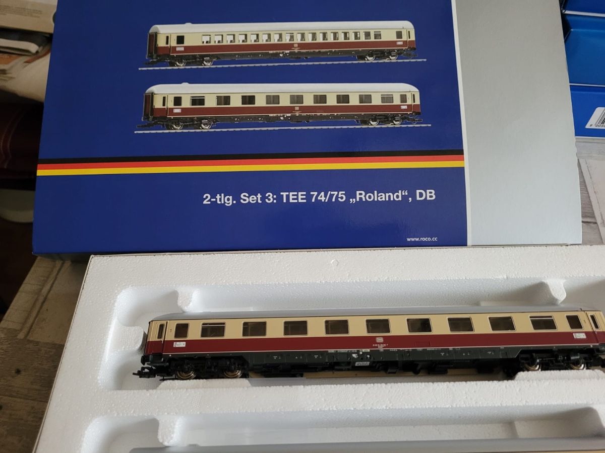 Roco Modellini di ferrovie: Set 2 Wagen TEE H0 Roland – Usato da Steffisburg venduto da susello 1
