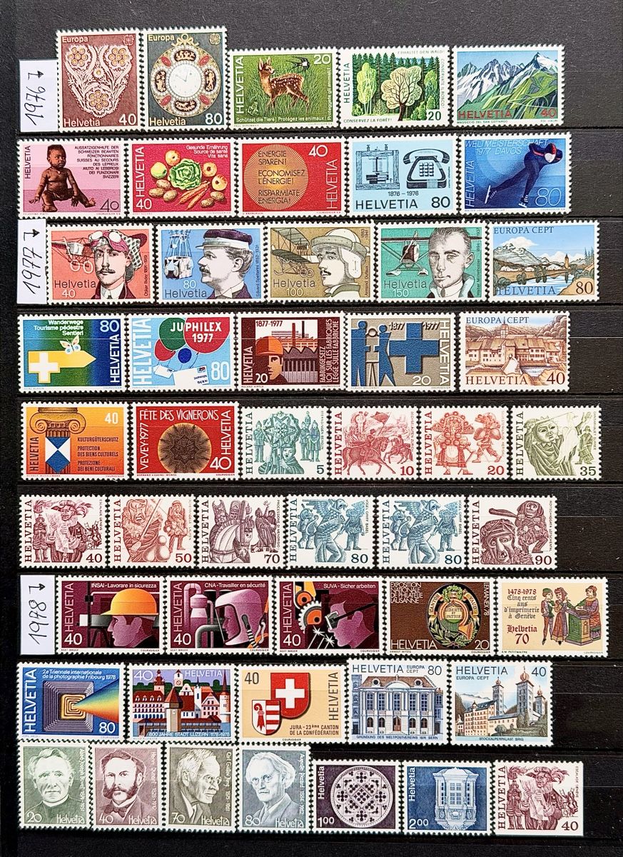 Tutti i francobolli: Frankatur CHF 100.- postfrisch 1970-1978 – Nuovo (secondo la descrizione) da Glattbrugg venduto da Artos67 3