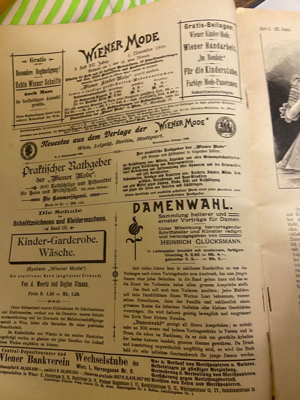 Zeitschriften & Magazine: wiener mode zeitschrift antik 1898 – Gebraucht aus Gipf-Oberfrick von Iberico 4
