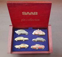 SAAB Pin-Kollektion in Holzkästchen