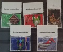 4212) 649-653, Sondermarken ET Vollstempel Kt. 10.-