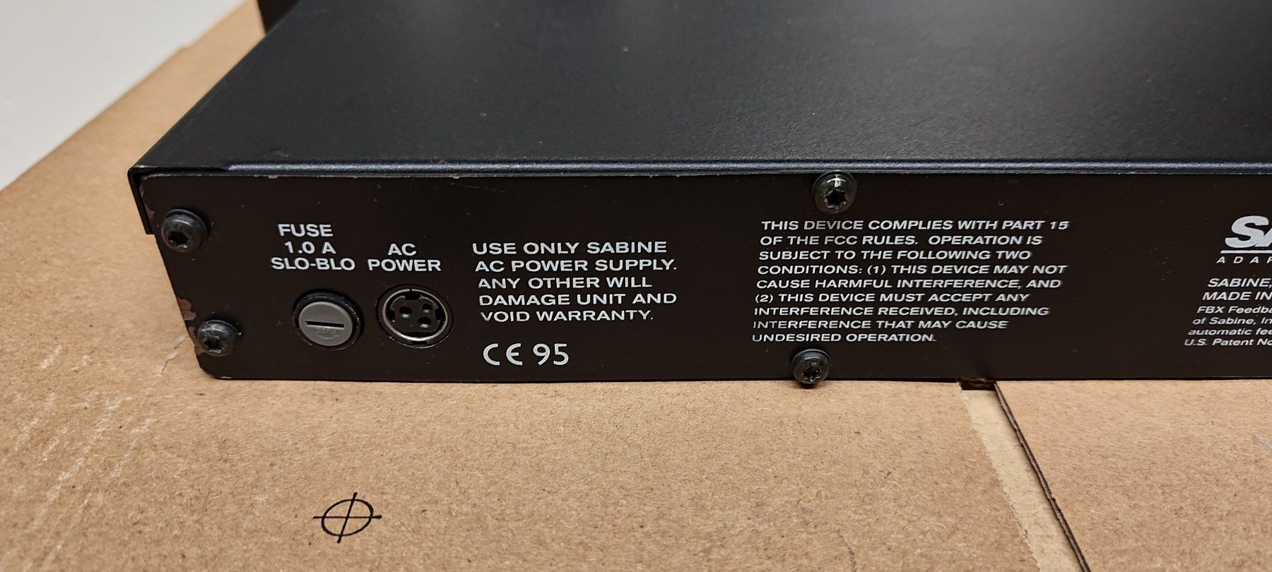 Equalizzatori: Sabine FBX901 Feedback Terminator – Usato da Unterägeri venduto da sumatronic 5