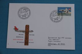 Swissair, 50 Jahre Pro Aero, Nordpolfug nach Anchorage, Alsa