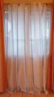Vorhang Weiss /Blaue Streifen B190cm  L246cm  kleine Gleiter