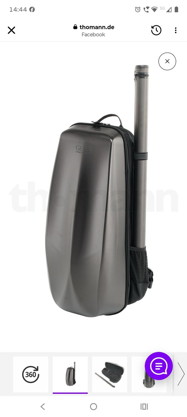Thomann Taschen: Étui pour violon Thomann Carbon L étui souple – Neu (gemäss Beschreibung) aus Servion von jpr_k2bj 4