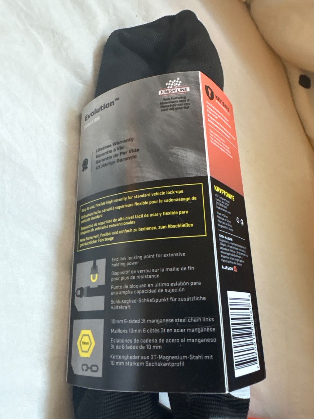 Schlösser: Kryptonite Evolution 10mm Kettenschloss 90cm - TOP Sicher... – Neu und originalverpackt aus Steffisburg von sal_rs6n 2