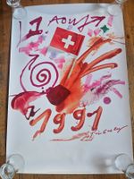 Affiche 1er Août 1991(700e) Jean Tinguely - imp. Albin Uldry