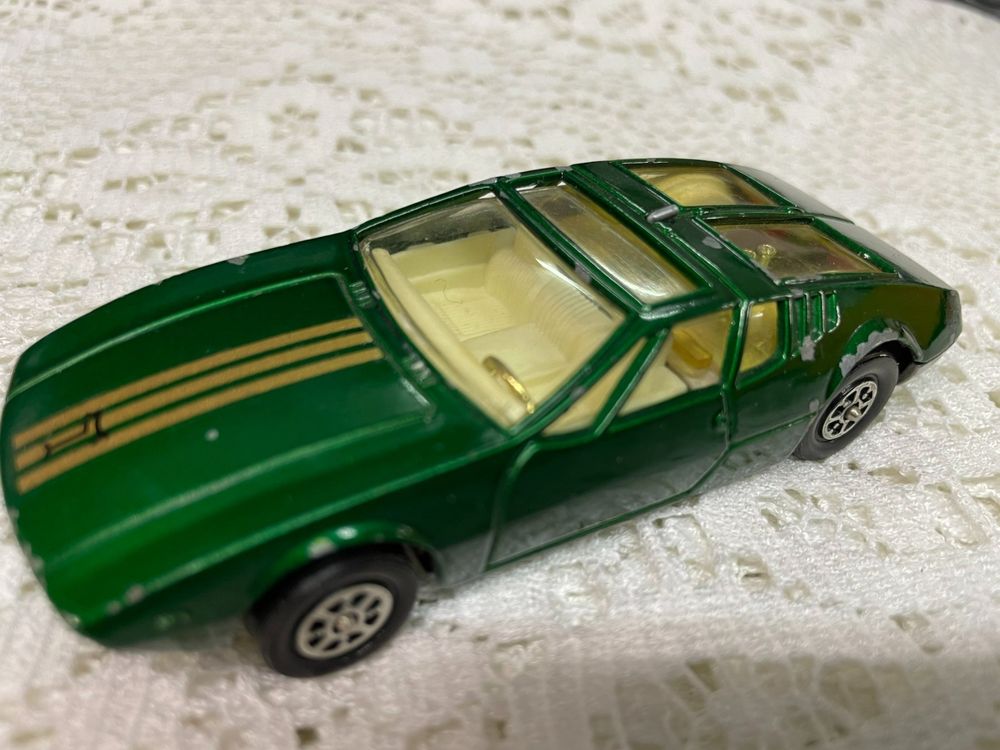 Miniature Corgi Toys De Tomaso Mangusta 1:43 Blanc 1968 - Bel État (pneus Manquants) - Occasion