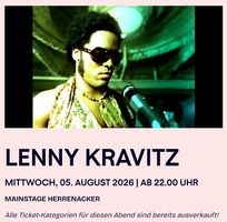 Tickets: Lenny Kravitz, De Wayne, EDB Stars in Town