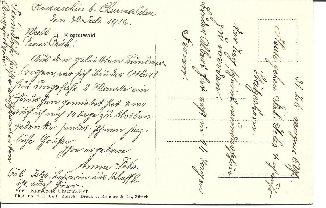 Cartoline postali: AK Klosterwald  GR – Usato da Appenzell venduto da mai25 1