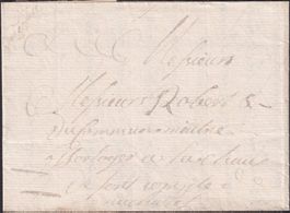 1770, uralter Brief nach NEUENBURG, mit Inhalt, selten.