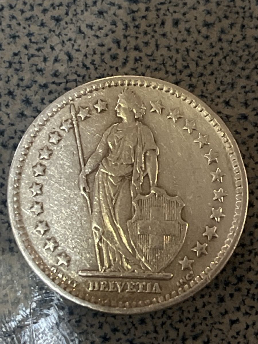 Tutti le monete: Deux francs argent 1944 B – Usato da Prangins venduto da Rodard8 1