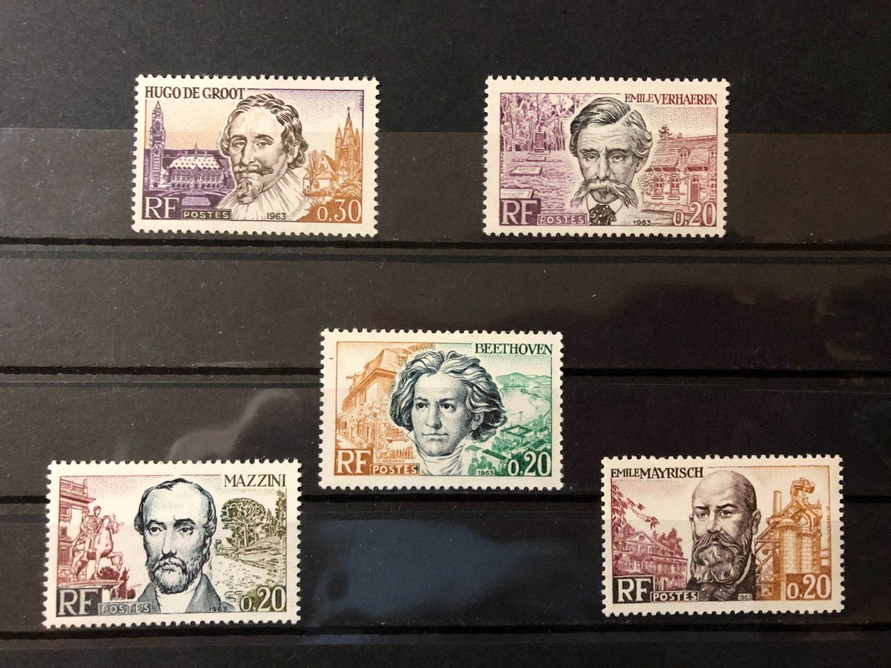 Alle Briefmarken: Série complète Célèbrités 1963** – Neu und originalverpackt aus Lausanne von ffhoud