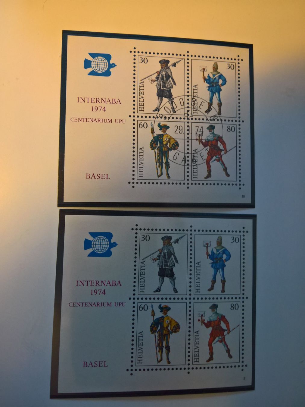 Tutti i francobolli: INTERNABA Basel 1974 Standesläufer, postfrisch & gestempelt – Nuovo (secondo la descrizione) da Horgen venduto da Gstufe